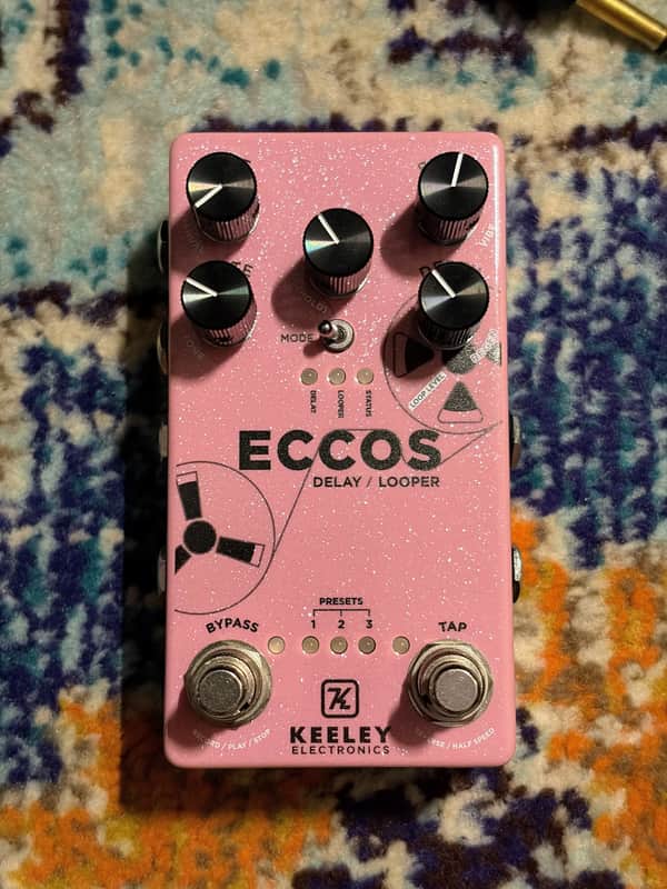 Keeley ECCOS Neo-Vintage Tape Delay Pink Sparkle ✨ image 1