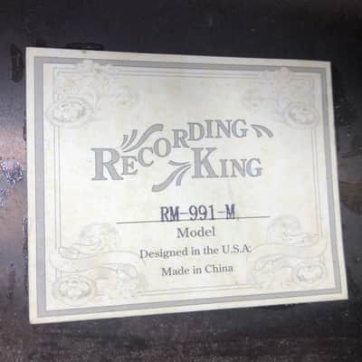 Recording King RM-991-M Tricone Resonator Guitar Champagne Matte & Gigbag image 5
