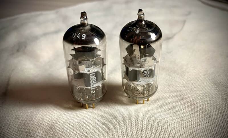 Two Paired Telefunken ECC803's 1968 Ulm Gold Pin/Diamond 1968 image 1