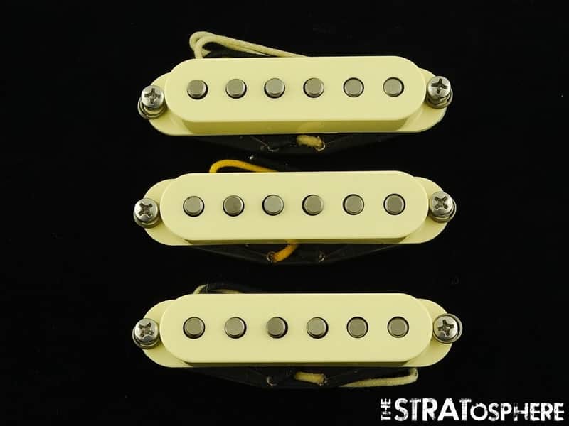 USED Tonerider Surfari Strat Early 50s Single-Coil PICKUP SET Parchment image 1