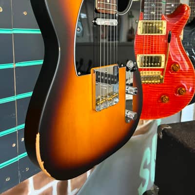 Fender Ltd Ed American Performer Timber Telecaster 2-Colour Sunburst 2024 Guitar image 3