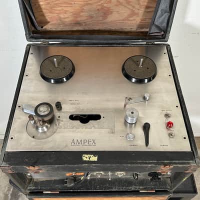 Vintage Ampex 400 Series Tube Mic Preamp & Transport Reel to Reel Tape Deck image 2