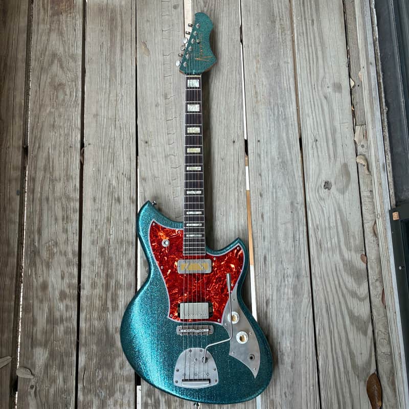 YouTube Vid in Description!! JD Simo’s Novo Serus J Merman Sparkle Modified original soft case electric guitar image 1