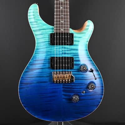 PRS Wood Library Custom 24 Piezo 10-Top Blue Fade #067 image 1