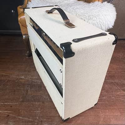 1982 Marshall 4210 Anniversary Series Vintage White 50 Watt 1x12 2 Channel Made In England Tube Guitar Combo Amplifier W/ Footswitch! image 4