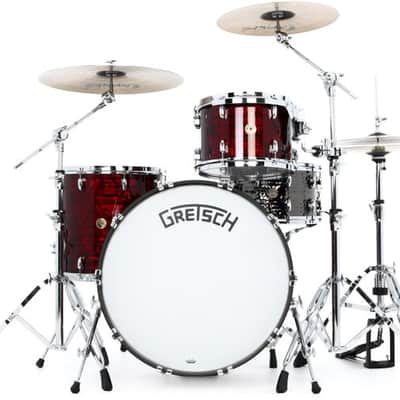 Gretsch Drums Broadkaster 3-piece Shell Pack - Ruby Red Pearl Nitron image 2