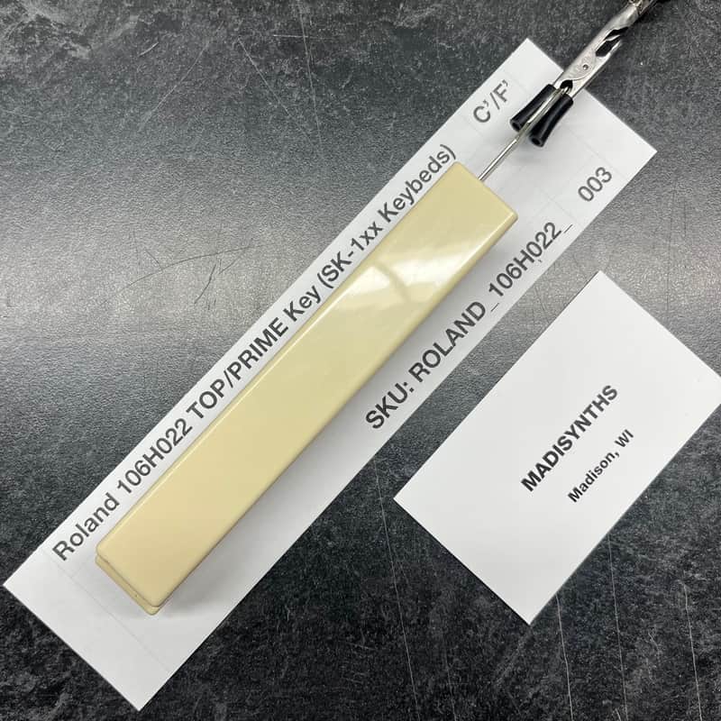ORIGINAL Roland Replacement TOP C/F Key (EARLY VERSION) (106H022) for Jupiter-4, System-100/700, SH-1/2/3/3A/5/7, RS-505, VP-330, Promars, etc image 1