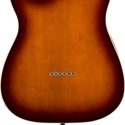 Squier Paranormal Custom Nashville Stratocaster Electric Guitar, Laurel Fingerboard, Chocolate 2-Color Sunburst image 3