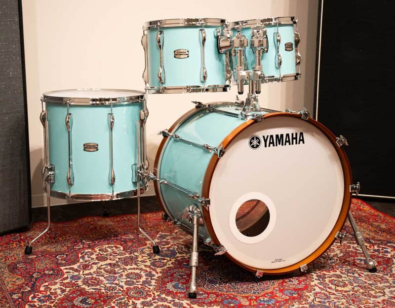 Yamaha Recording Custom 22" 10" 12" 16" Drum Kit Surf Green / RBB2216 / RBP6F3 SFG image 1