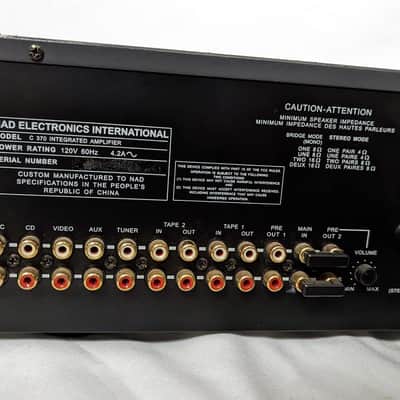 NAD C370 Stereo Integrated Amplifier - 2001 Black image 9