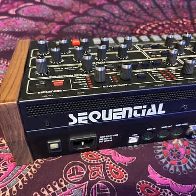 Sequential Prophet-6 Desktop 6-Voice Polyphonic Synthesizer 2018 - 2020 - Black with Wood Sides image 10
