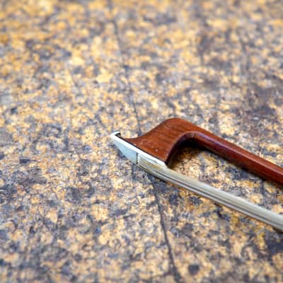 Ernst Heinrich Roth (Pre-WWII Germany) Brazilwood Violin Bow 1930s w/Mother of Pearl Inlay image 4