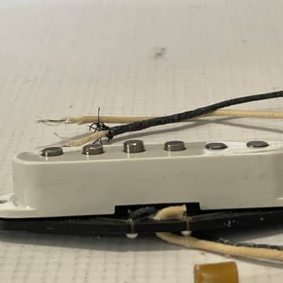 2000's Made in U.K. IronGear VTG 6TS Stratocaster White Single Coil Neck Guitar Pickup 5.60k image 3