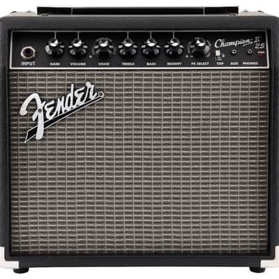 Fender Champion II 25 25W 1x12 Guitar Combo Amp Black image 1