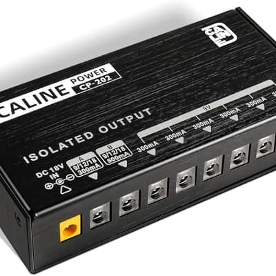 Caline CP-202 Pedal Power Supply True Isolated Pedal Board Power Supply with 8 Outputs 9V 12V 18V, Short Circuit Overcurrent Protection  Fast US Ship image 1