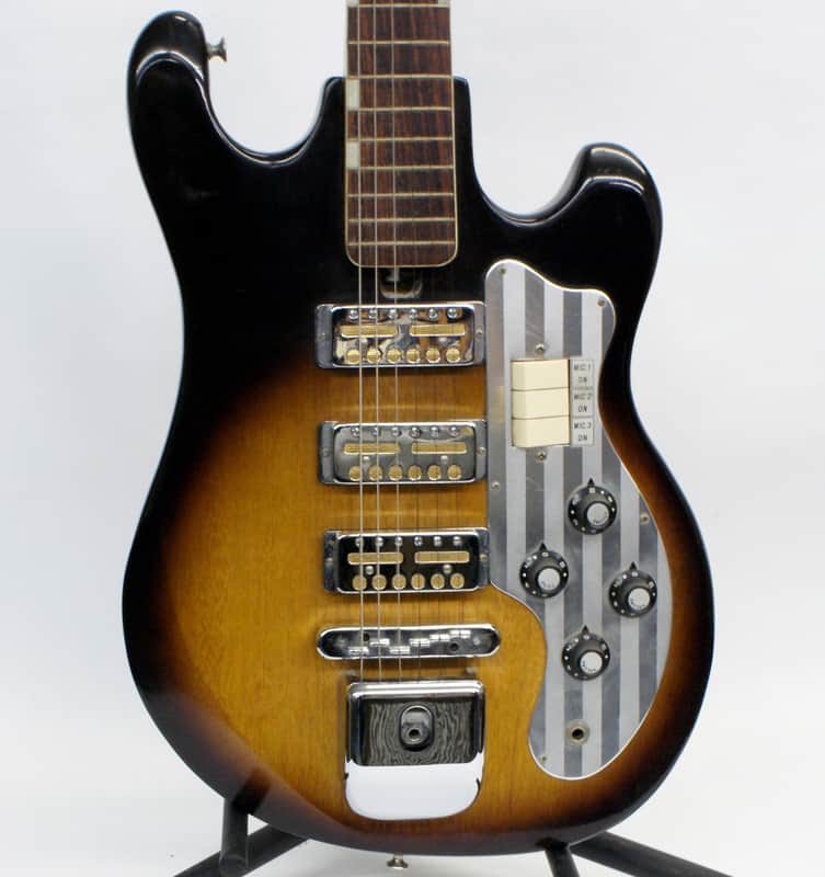 Vintage 1965 Teisco ET-300 Electric Guitar with 3 Gold Foil | Reverb