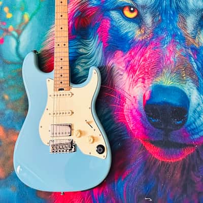 ‘24 Mooer GTRS | GTRS-801 | Intelligent Guitar | Sonic Blue image 2