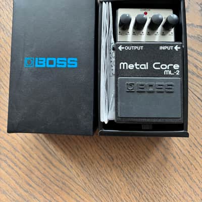 Boss ML-2 Metal Core Distortion Pedal – Black Metallic – Made in Taiwan – w/ Original Box & Paperwork image 2