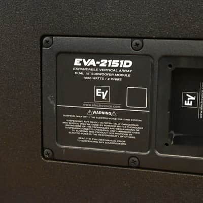 Electro-Voice (EV) EVA-2151D Dual 15" Passive Line Array Subwoofer CG01YAW *ASK FOR SHIPPING* image 6
