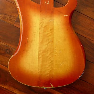 1986 Rickenbacker 4001 V63 Fireglo Finish LEFT HANDED w/ PMC Option - RARE w/ Orig. Maxima Strings! image 6