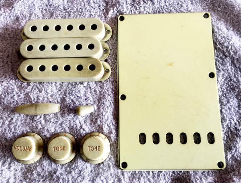 Real Life Relics Mint Green Accessory Kit For Fender® Stratocaster® Back Plate, Knobs, Pickup Covers, Switch Tip    [DS1] image 1