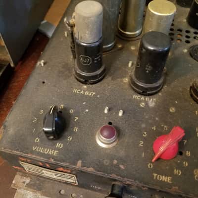 RCA Rare Military Projector Tube Amp MI-1356 Monoblock 6L6 PP for PH-398 PG-200 EQ 1949 - Black Wrinkle Paint image 8