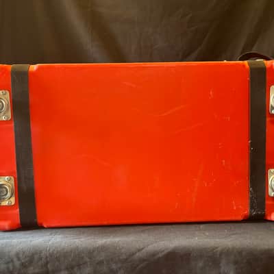 Frankie Banali's Quiet Riot Protechtor - 31x14x11" Rolling Hardware Hard Case, Stenciled 1980s–1990s - Orange image 10