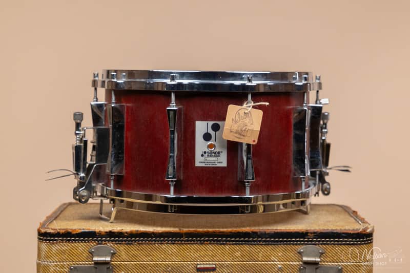 1980s Sonor Phonic Plus D 518x MR in Red Mahogany - 8x14 image 1