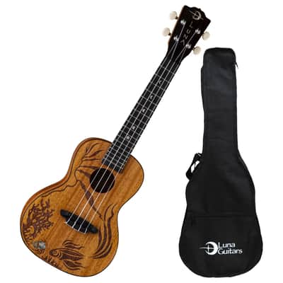 Luna Coral Solid Mahogany Concert Ukulele