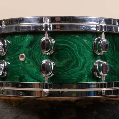 Mapex Orion 5.5x14 Emerald Green Snare Drum image 7
