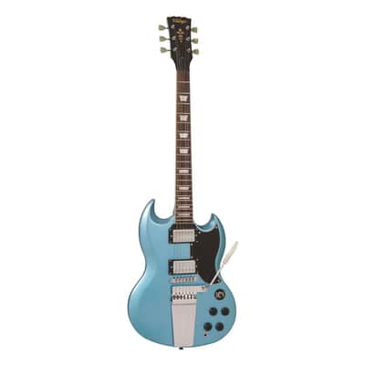 Vintage ReIssued Series VS6 Electric Guitar w/Vibrato - Gun Hill Blue image 2