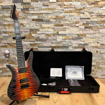 Vik Guitars Duality 7L Left-Handed Lefty LH Left "Pacific Sunset" image 18