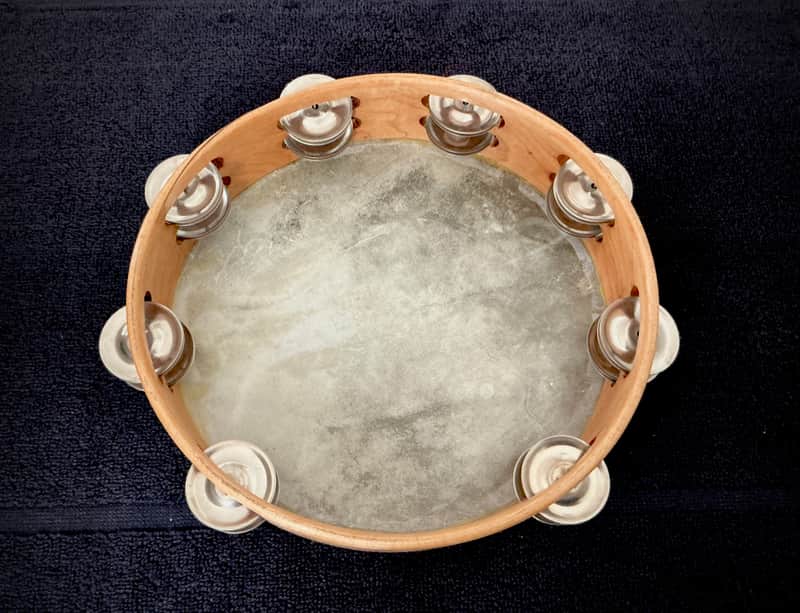 Ludwig Concert Tambourine 10” Double Row Jingles 1960's (Sound