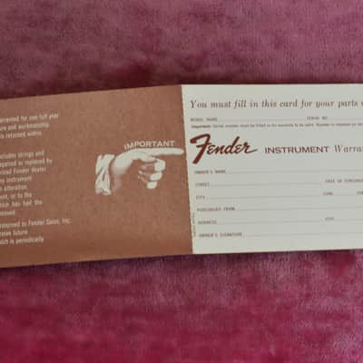 Vintage 1963 Fender Jazz / Precision Manual / Hangtag - Rare! L-series P-Bass Amazing Shape! image 18