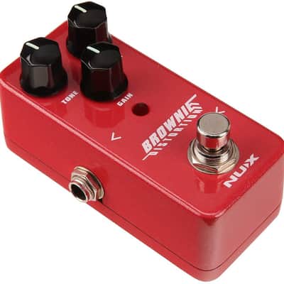 NUX Mini Core Brownie Distortion Guitar Effects Pedal Classical British Rock Tone True Bypass image 2