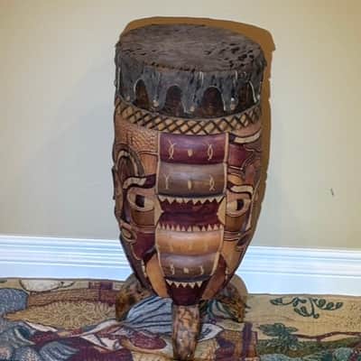 Beautiful Genuine African Handcrafted Drum Percussion Instrument image 9