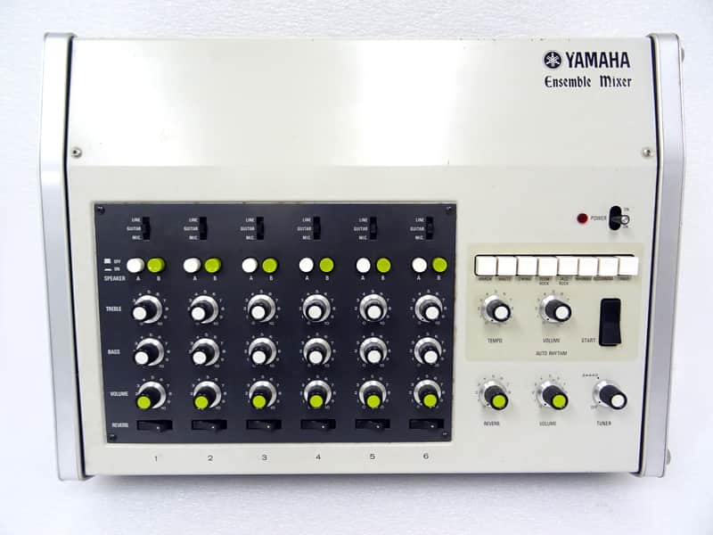 Yamaha EM-90 Vintage Analog Beatbox Drum Machine Mixer Amplifier