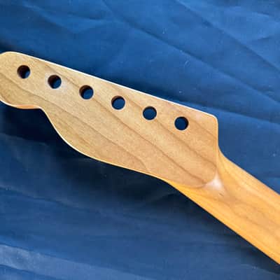 BMC Guitar Neck Tele® Telecaster® 22 Fret Roasted Maple With Maple Fingerboard Nitro Lacquer Rounded Fret Ends 2025 - 9.5 Radius   [TN107] image 7