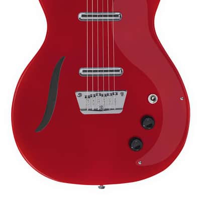 Danelectro '56 Vintage Baritone Electric Guitar (Metallic Red), New D56VBAR-MR image 4