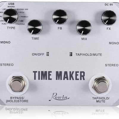 Time Maker 11 Types of Ultimate Delay Bass Guitar Effect Pedal Stereo with Tap Tempo image 1