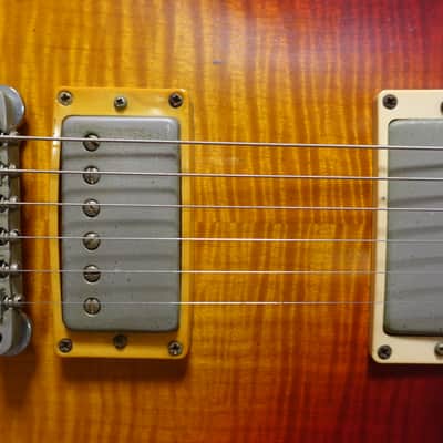 1989 Gibson Les Paul Pre-Historic Flametop ‘59 Reissue Cherry Sunburst Yamano image 6