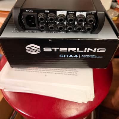 Sterling Audio SHA4 4-Channel Headphone Amplifier 2023 - Present - Black image 3