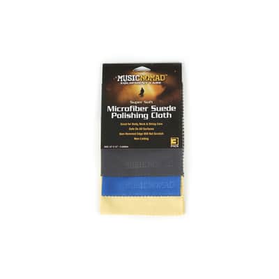 Music Nomad MN203 3 Super Soft Edgless Microfiber Suede Polishing Cloth Pak image 3