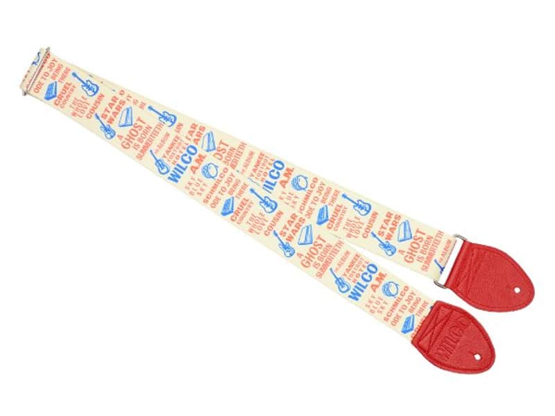 Souldier Wilco VEGAN Album Guitar Strap with Red Vinyl *Free Shipping in the USA* image 1