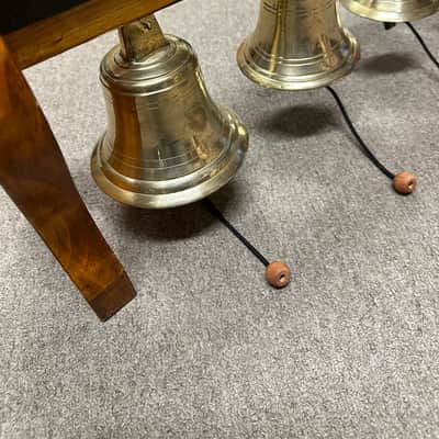 Temple Bell Set, Indian , 4 Bells, Pooja Bells, Puja, Brass Hanging Bells - EXCELLENT #1 image 5