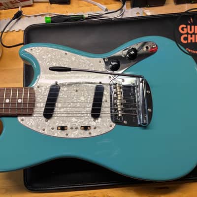 1997 Fender Japan CIJ MG66-66 ’66 Mustang Reissue California Blue w/ Tweed HSC image 11