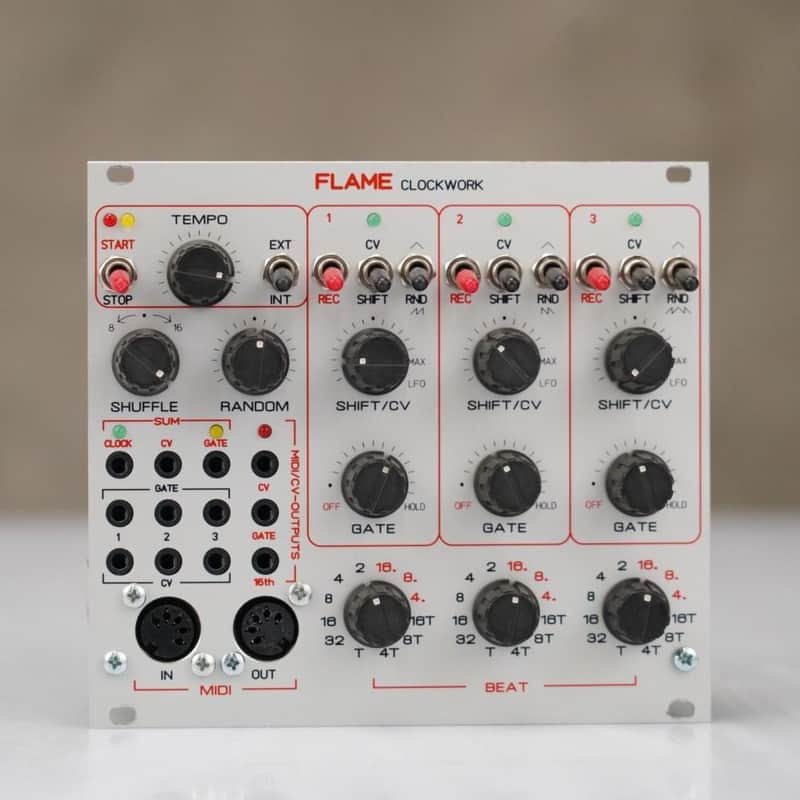 Flame Clockwork Eurorack Module w/ Box & Patch Cables #58515 image 1