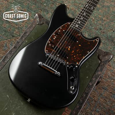 2010 Fender FSR '69 Mustang MG-MH-STP Matching Headstock Stoptail Matte Black Made in Japan MIJ image 7