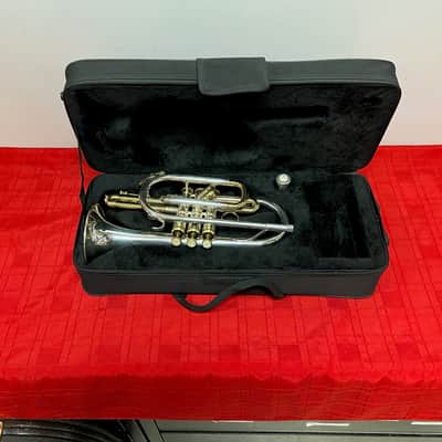 Used RS Berkeley Silver Bb Cornet with Original Case & Mouthpiece image 1