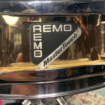 Remo - 3.5x13" Master-Touch Brass Piccolo Snare 1990's - Brass Wrap image 2